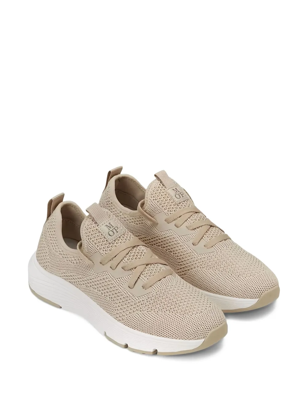 Marc O'Polo knitted lace-up sneakers Neutrals