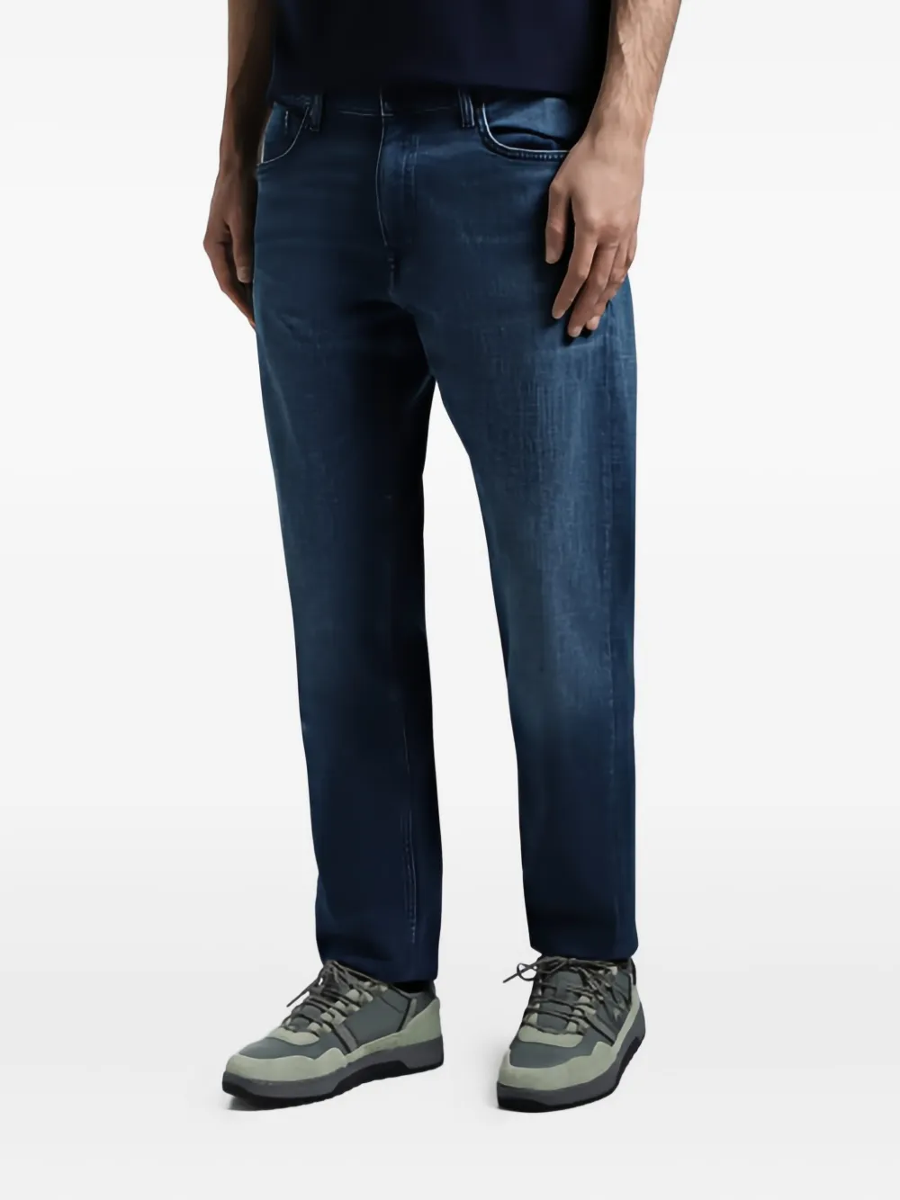 Marc O'Polo Jeans met logopatch Blauw