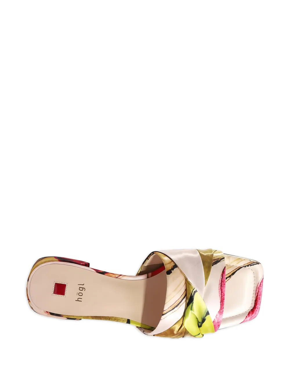 Hogl Verona floral-print twisted sandals Pink