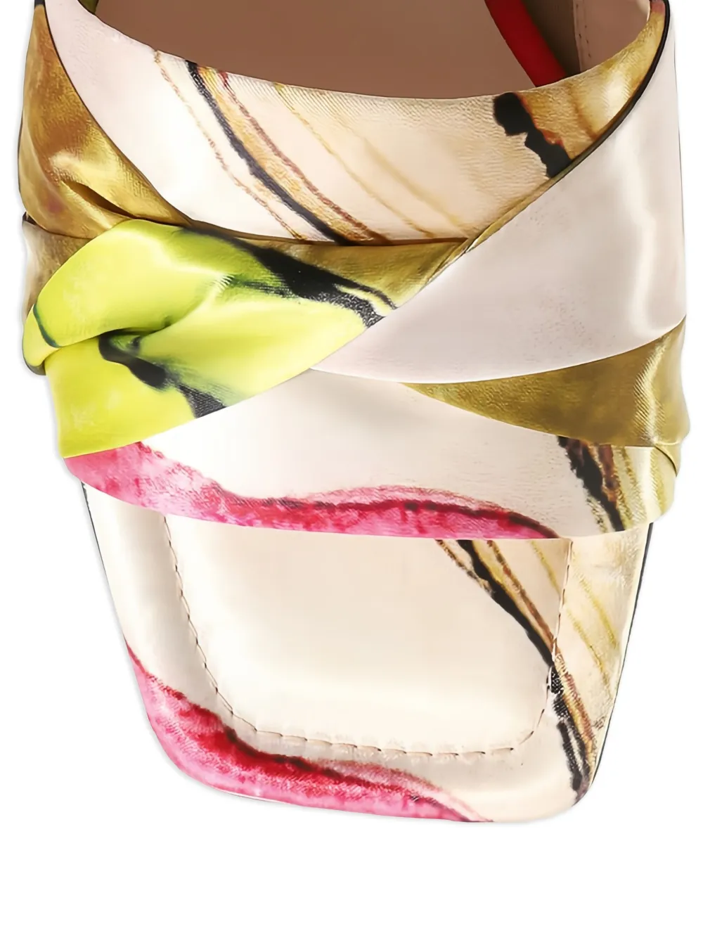 Hogl Verona floral-print twisted sandals Pink