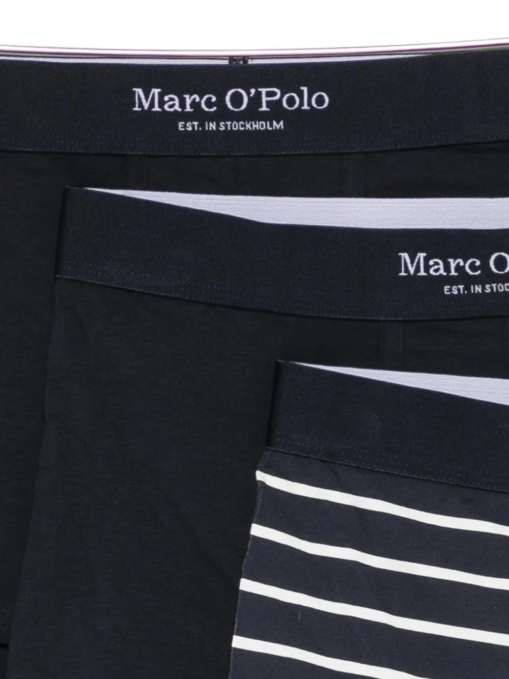 Marc O'polo Logo-waistband Boxers (pack Of Three) In Blue