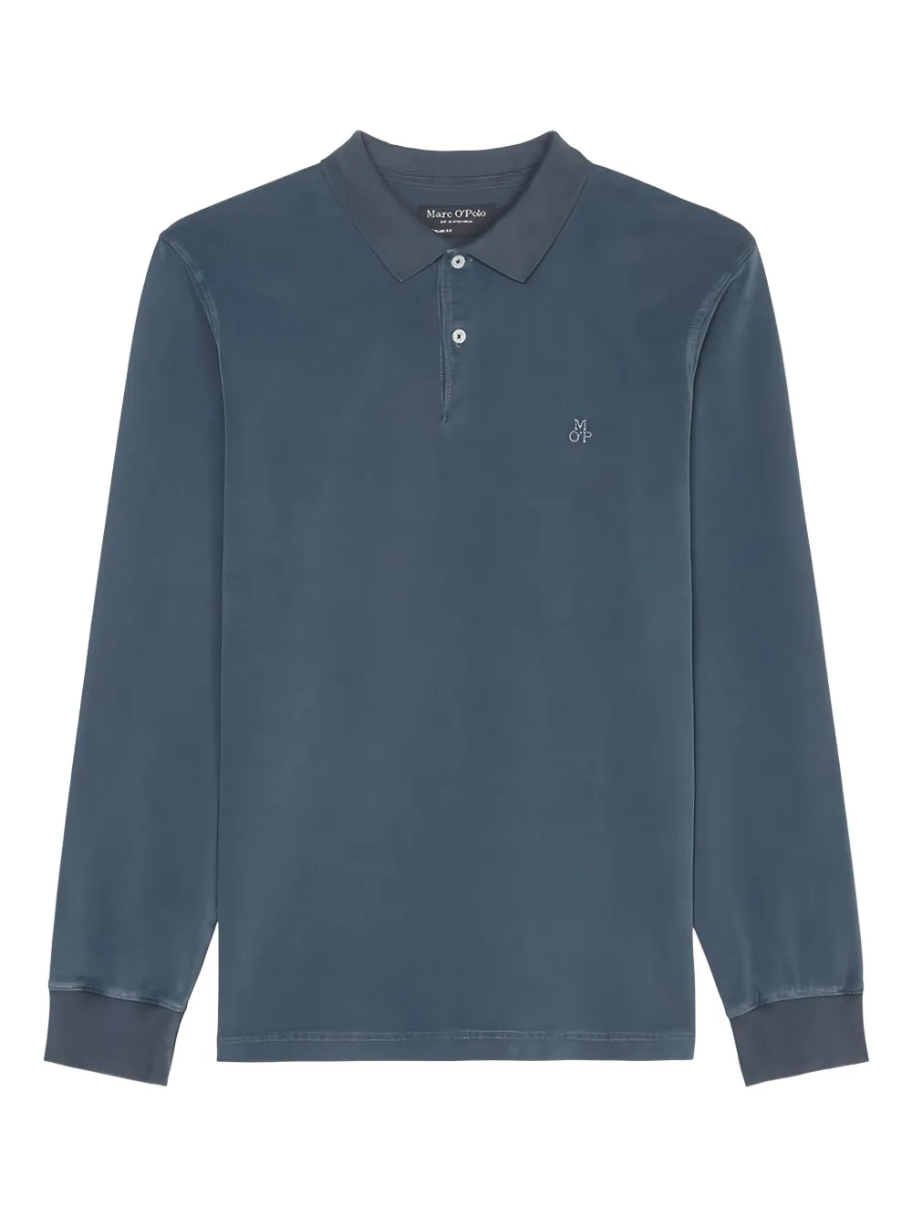 Marc O'Polo Poloshirt met lange mouwen Blauw