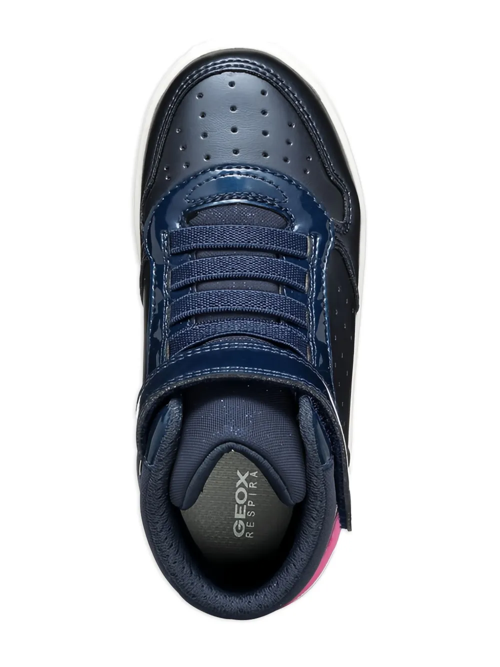 Geox Kids Washiba high-top perforated sneakers Blue