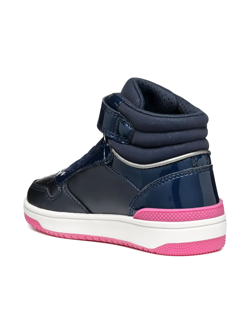 Geox Kids Washiba high-top perforated sneakers Blue