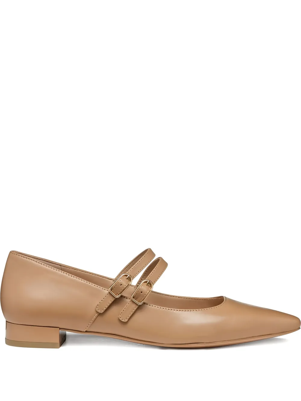 Geox Double-buckle Pointed-toe Flats