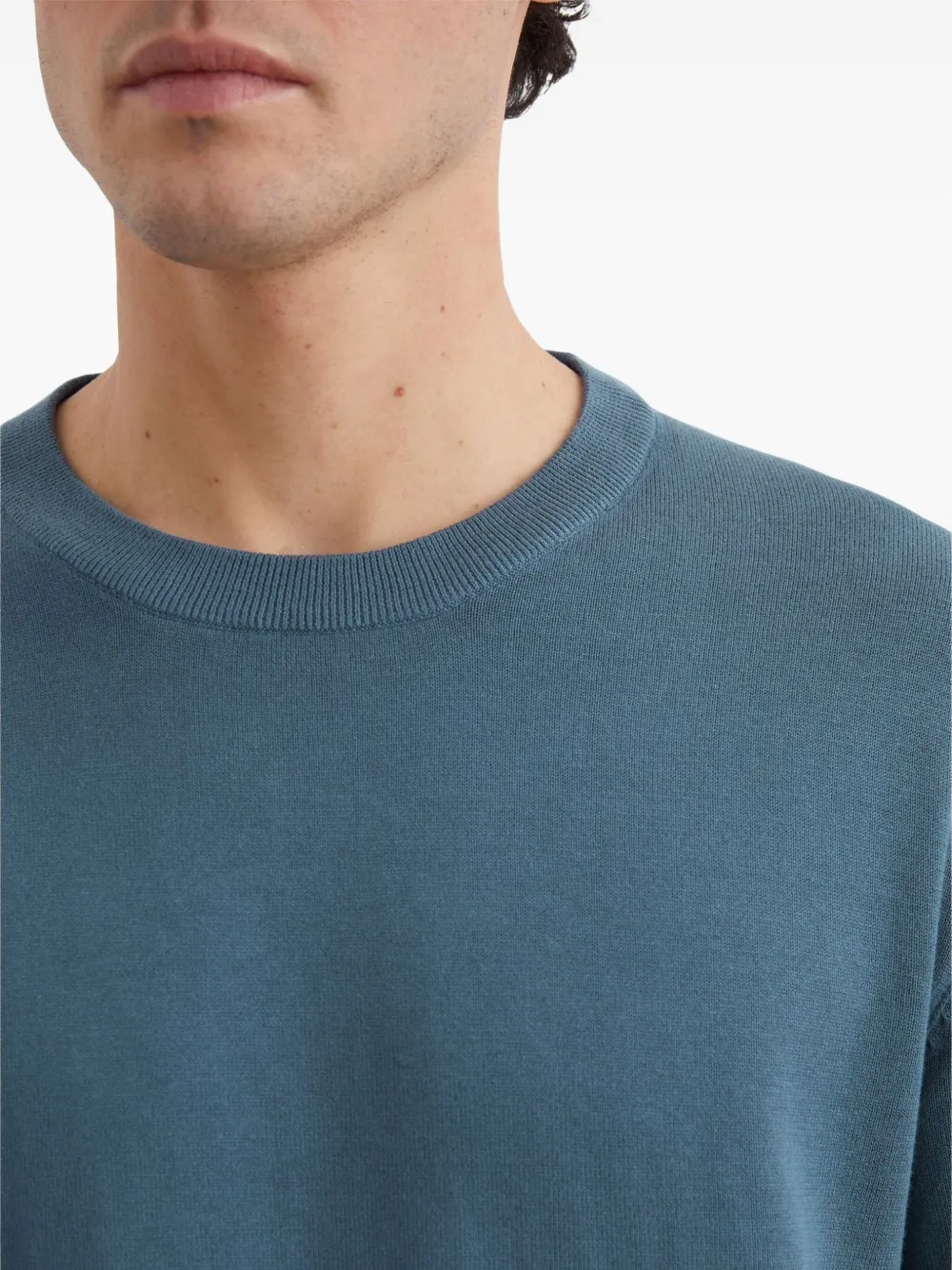 Marc O'Polo Trui met ronde hals en lange mouwen Blauw