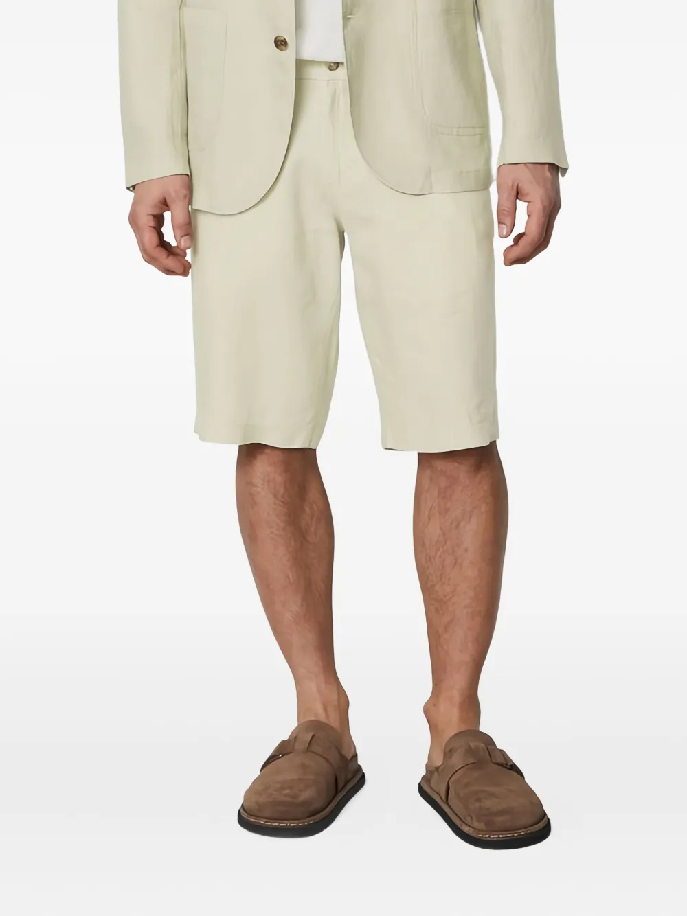 Marc O'Polo Linnen shorts Grijs
