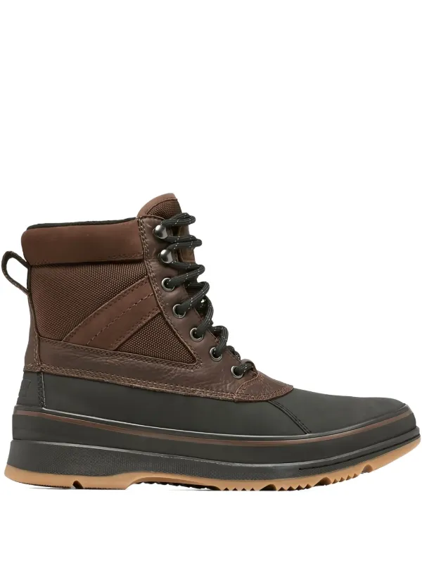 SOREL 防水スエードブーツ ブラウン/ブラック SOREL レースアップ スエードブーツ | ブラウン | FARFETCH JP