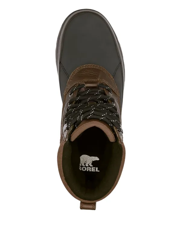 SOREL 防水スエードブーツ ブラウン/ブラック SOREL レースアップ スエードブーツ | ブラウン | FARFETCH JP