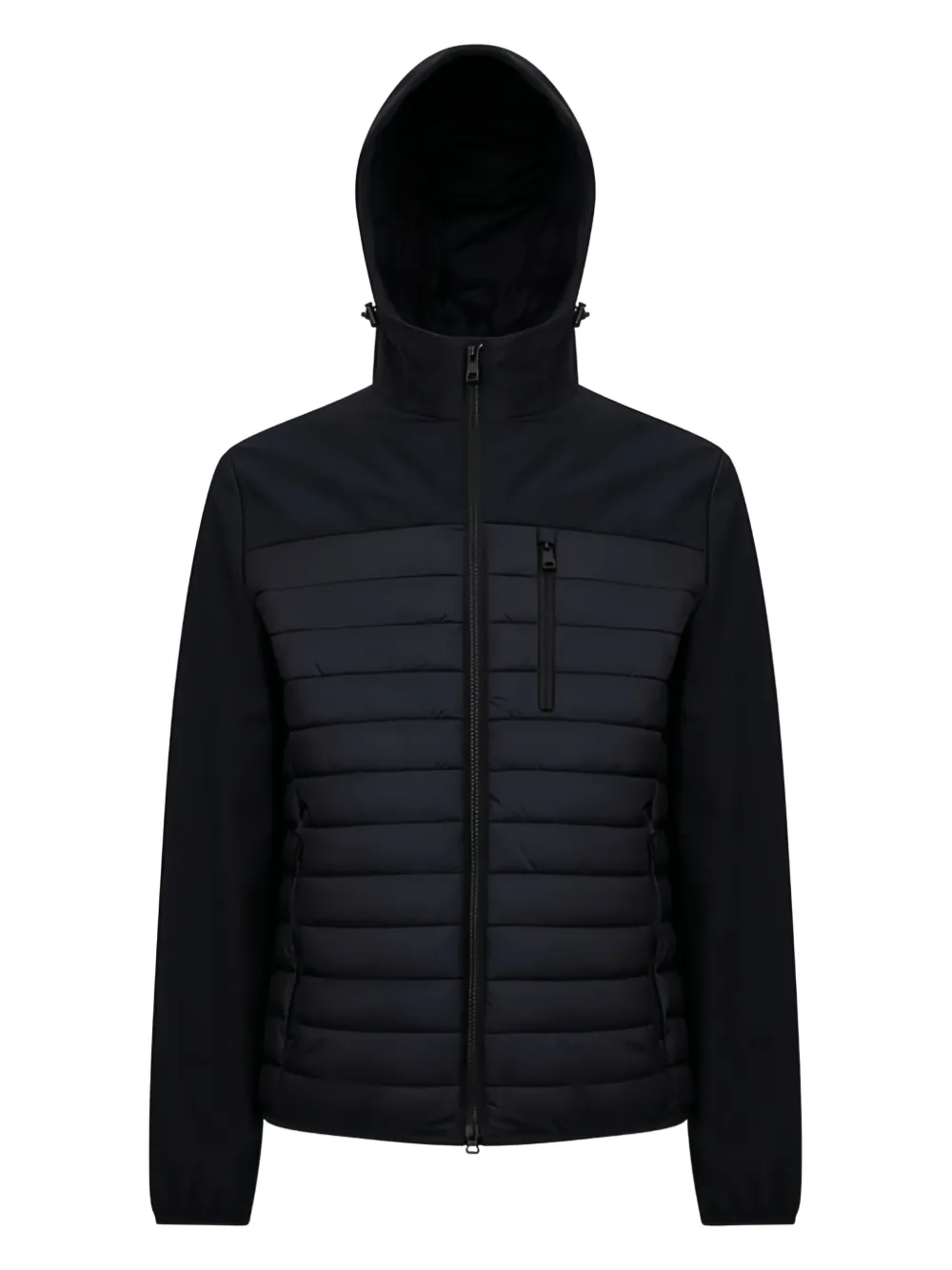 Geox Sapienza quilted hooded jacket Blauw