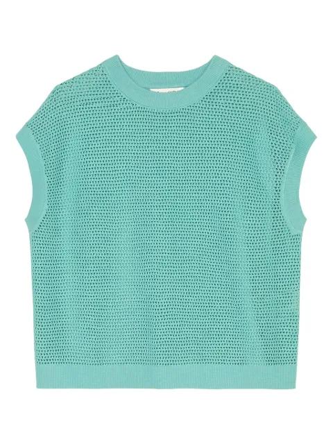 Marc O'Polo crochet-knit short-sleeve top