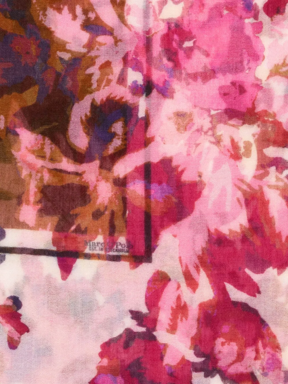 Marc O'Polo Sjaal met bloemenprint Roze