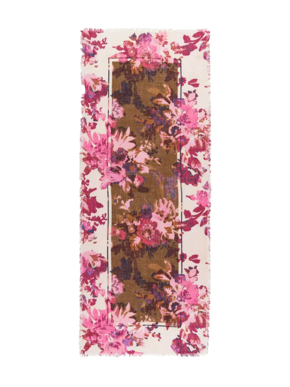 Marc O'Polo Sjaal met bloemenprint Roze