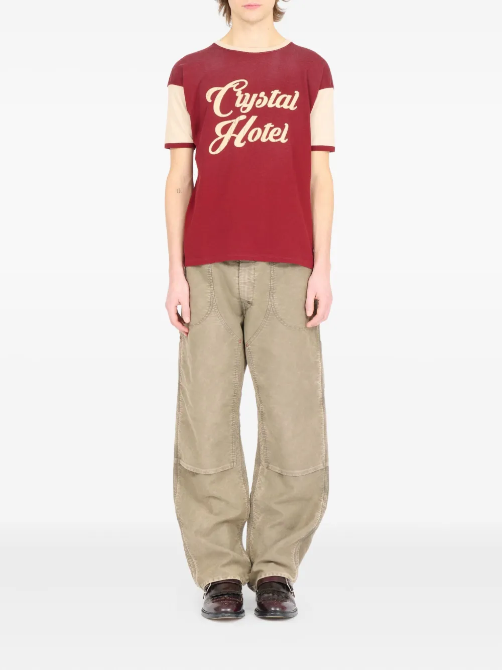 Maison Margiela T-shirt met tekst - Rood