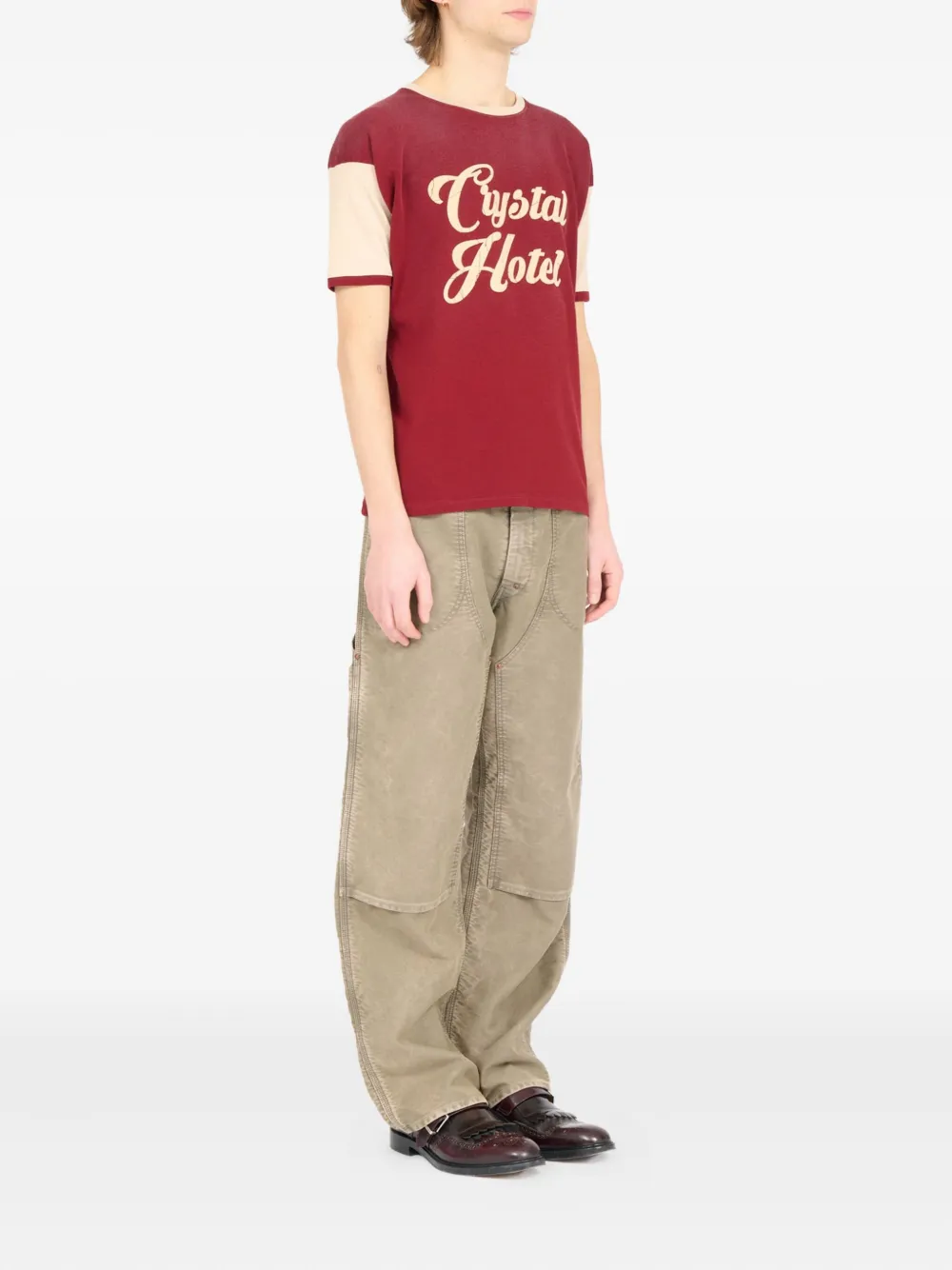 Maison Margiela T-shirt met tekst Rood