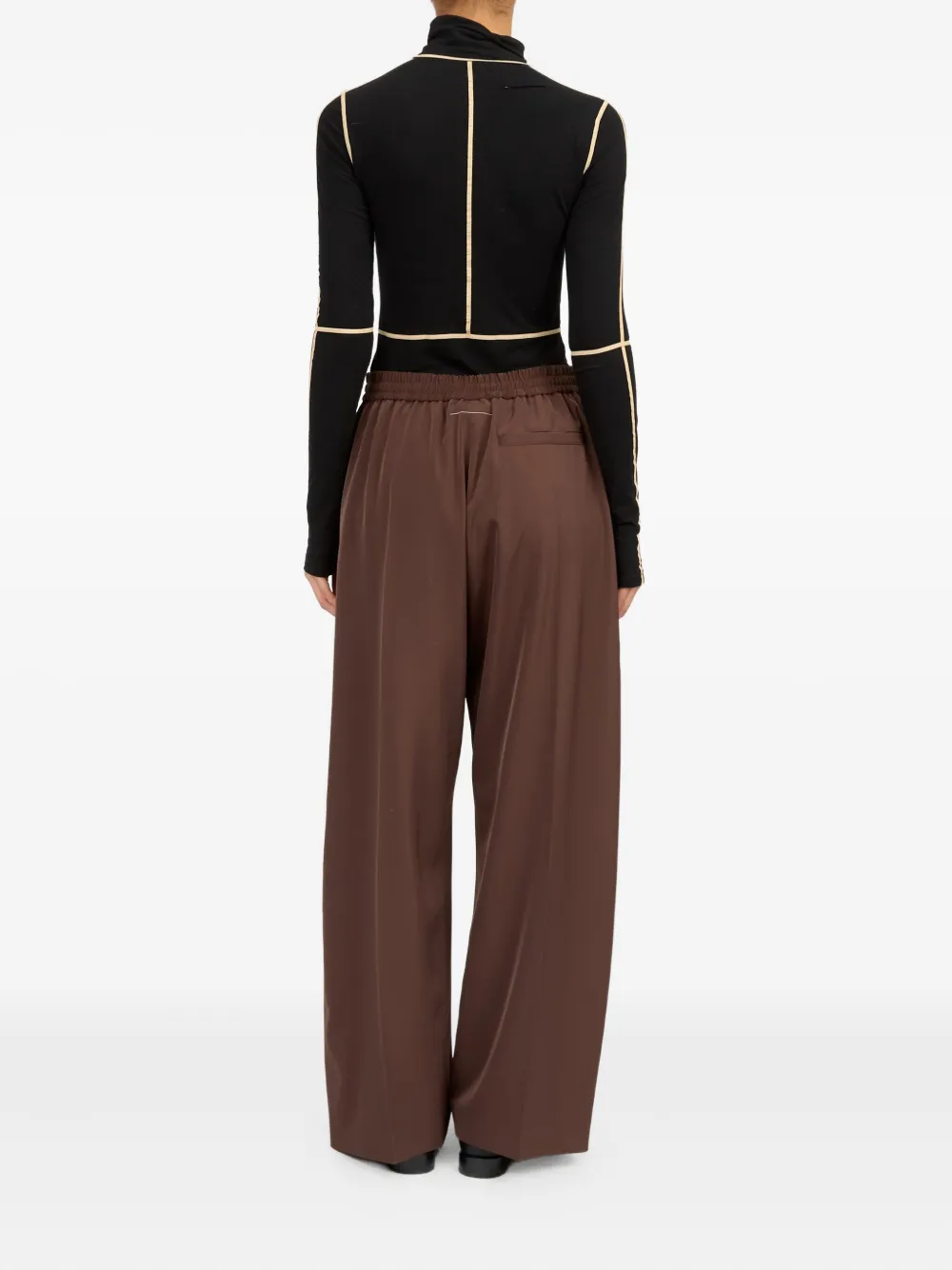 MM6 Maison Margiela Trainingsbroek met stretch-design Bruin