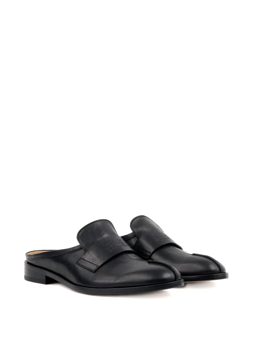 MM6 Maison Margiela レザー ミュール - ブラック MM6 Maison Margiela レザー ミュール - ブラック