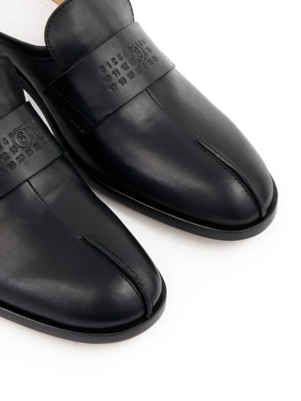 MM6 Maison Margiela レザー ミュール | ブラック | FARFETCH JP