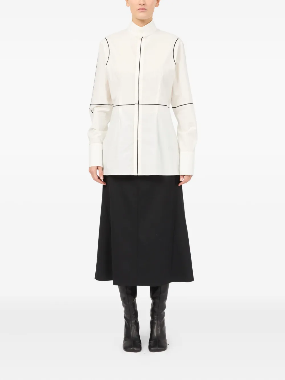 MM6 Maison Margiela Blouse met vlakken - Wit