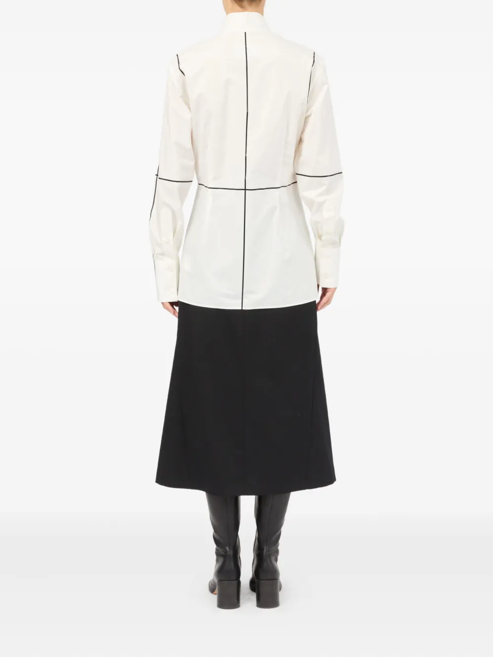 MM6 Maison Margiela Blouse met vlakken Wit