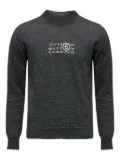 MM6 Maison Margiela numeric crew-neck sweater - Grey