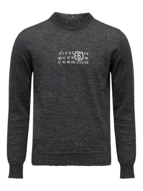 MM6 Maison Margiela numeric crew-neck sweater