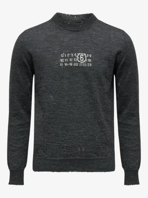 MM6 Maison Margiela numeric crew-neck sweater