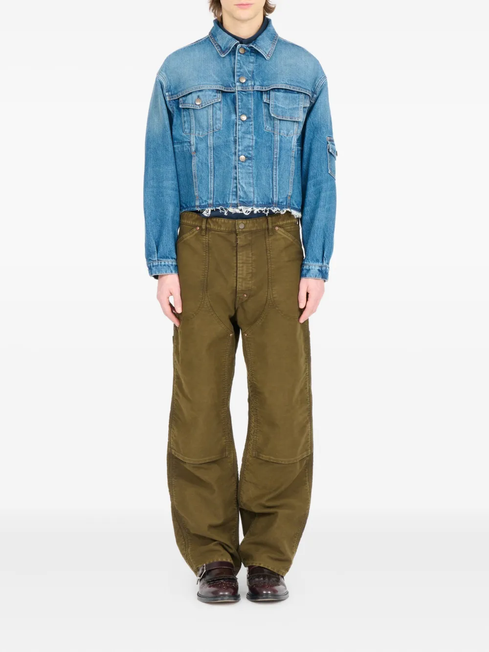 Maison Margiela Denim jack Blauw