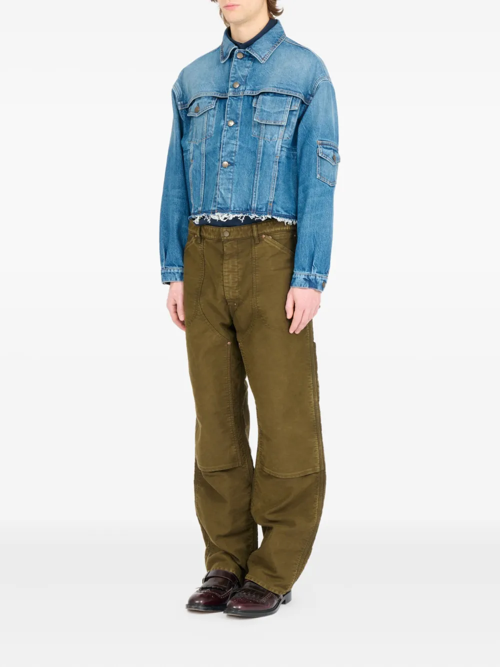 Maison Margiela Denim jack Blauw