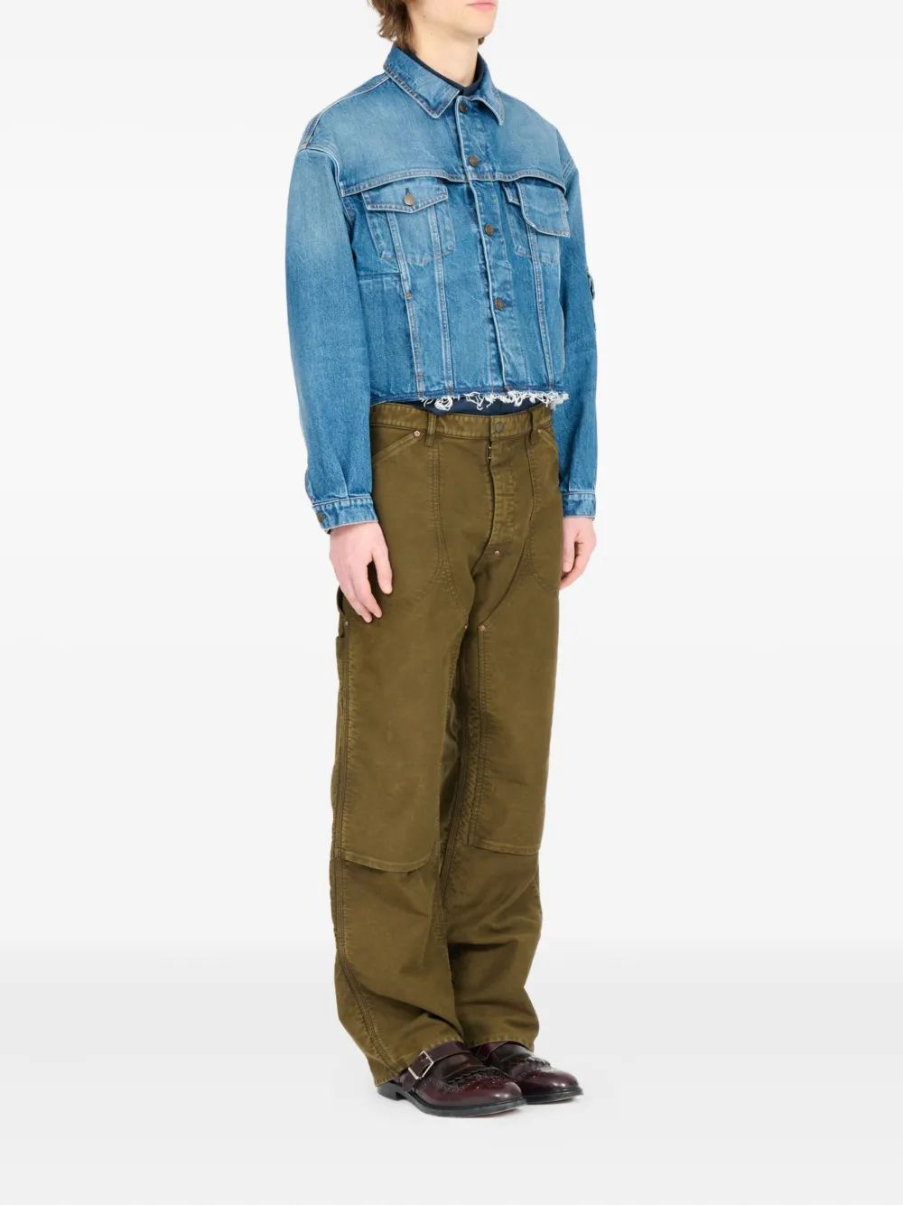 Maison Margiela Denim jack Blauw