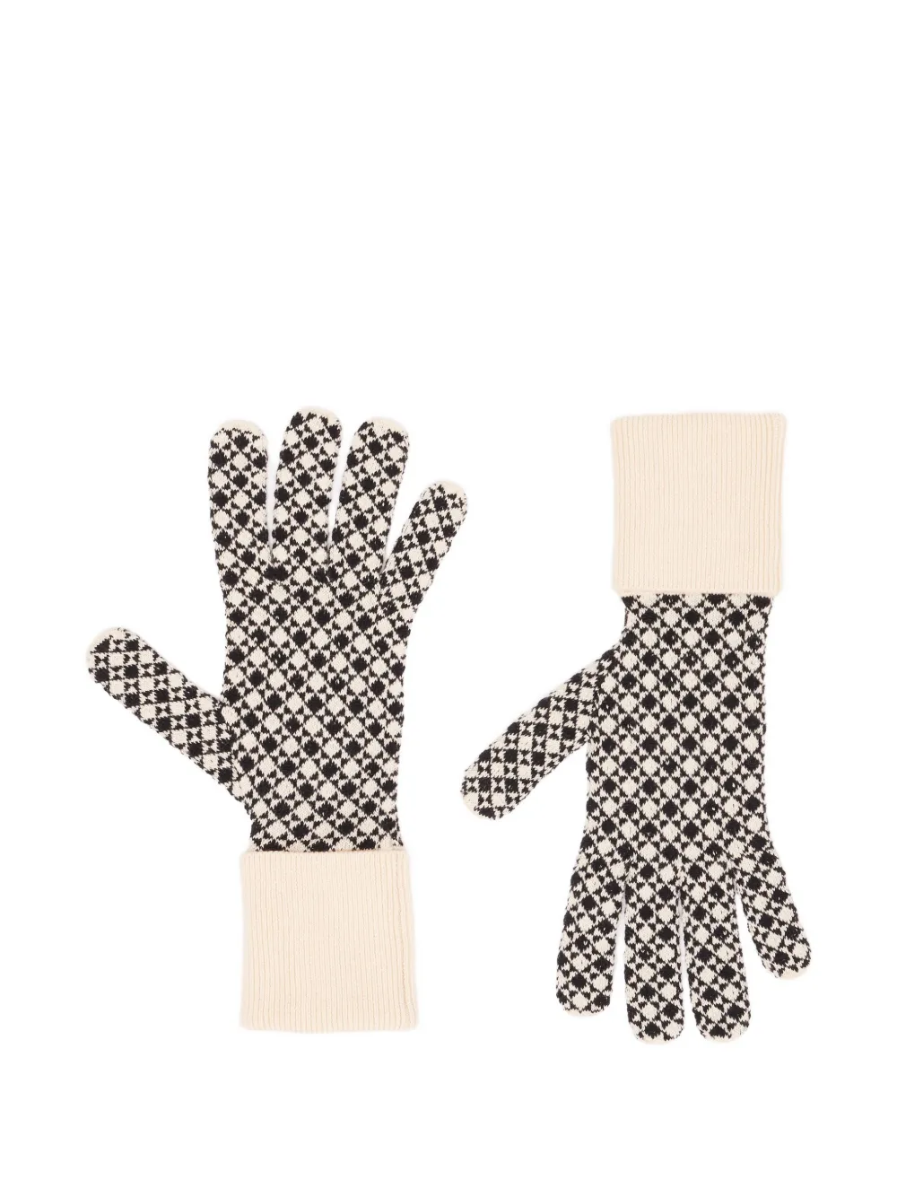 MM6 Maison Margiela Intarsia handschoenen Wit