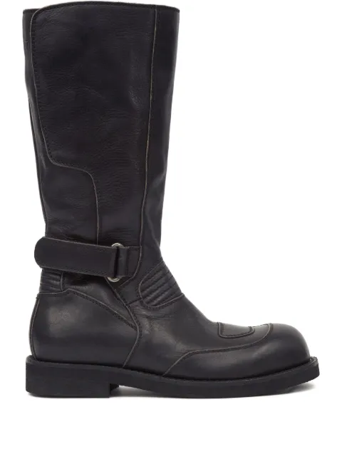 MM6 Maison Margiela leather knee-high boots