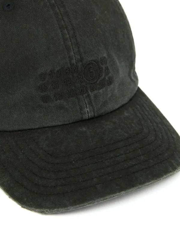 MM6 Maison Margiela logo-embroidered Baseball Cap | Black