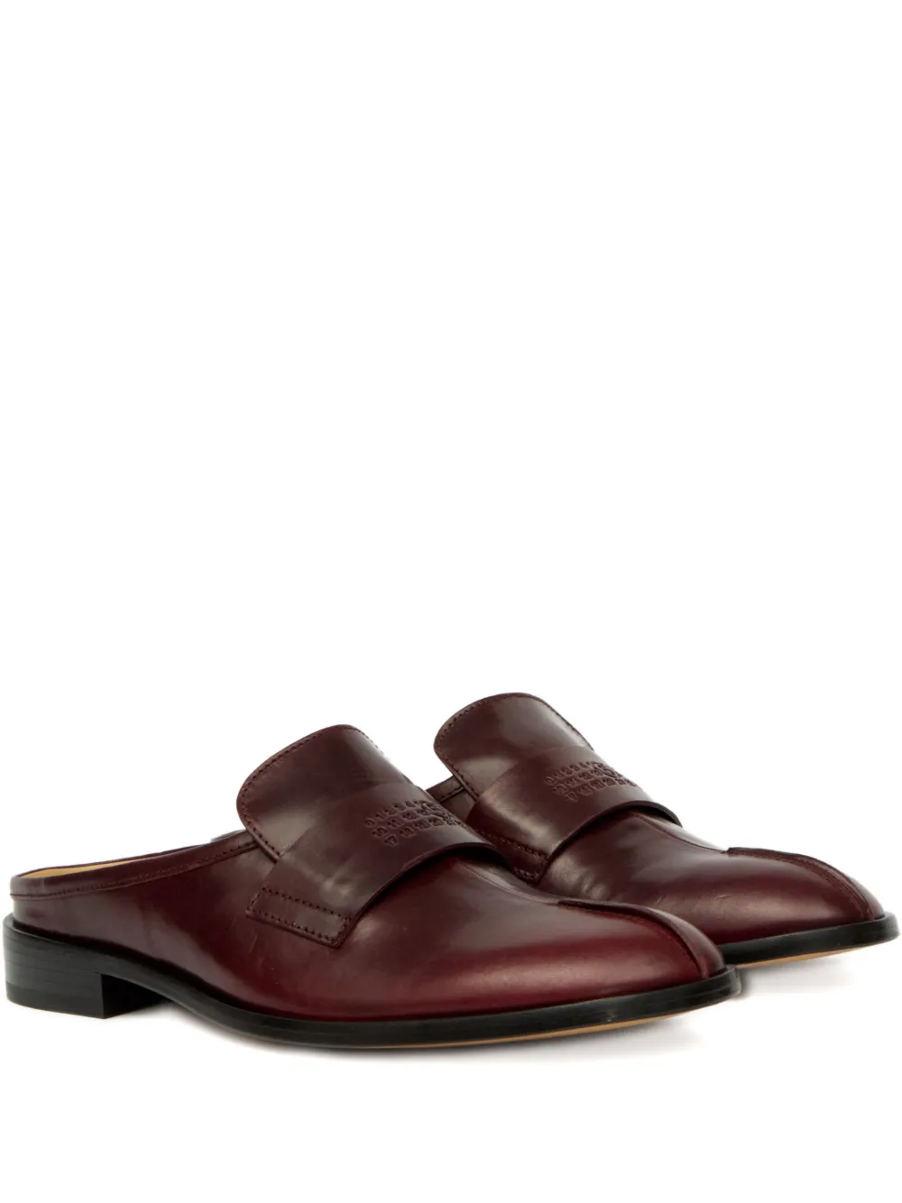 MM6 Maison Margiela Mules in pelle - Marrone