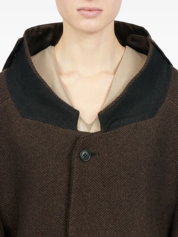 MM6 Maison Margiela ドロップショルダー コート MM6 Maison Margiela ドロップショルダー コート | ブラウン | FARFETCH JP