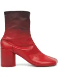 MM6 Maison Margiela leather ankle boots - Red