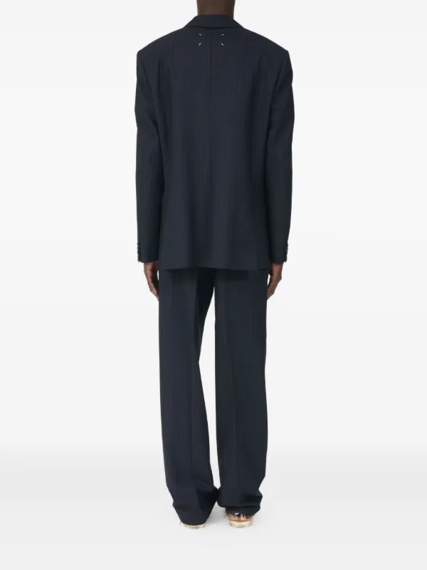 Maison Margiela ストライプ ジャケット | ブルー | FARFETCH JP