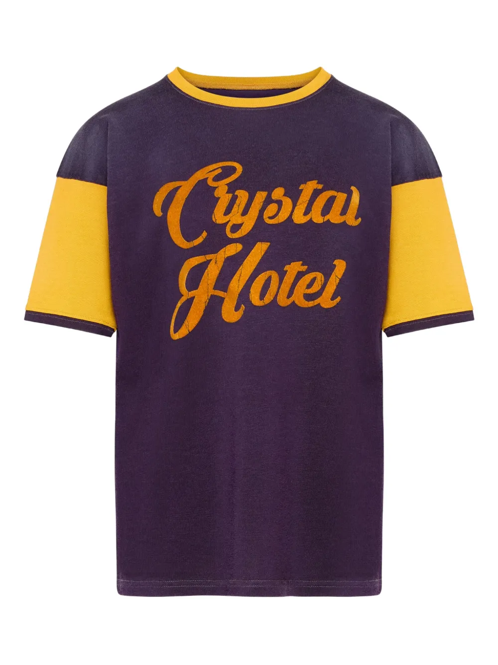 Maison Margiela slogan-print T-shirt | Purple | Image 1