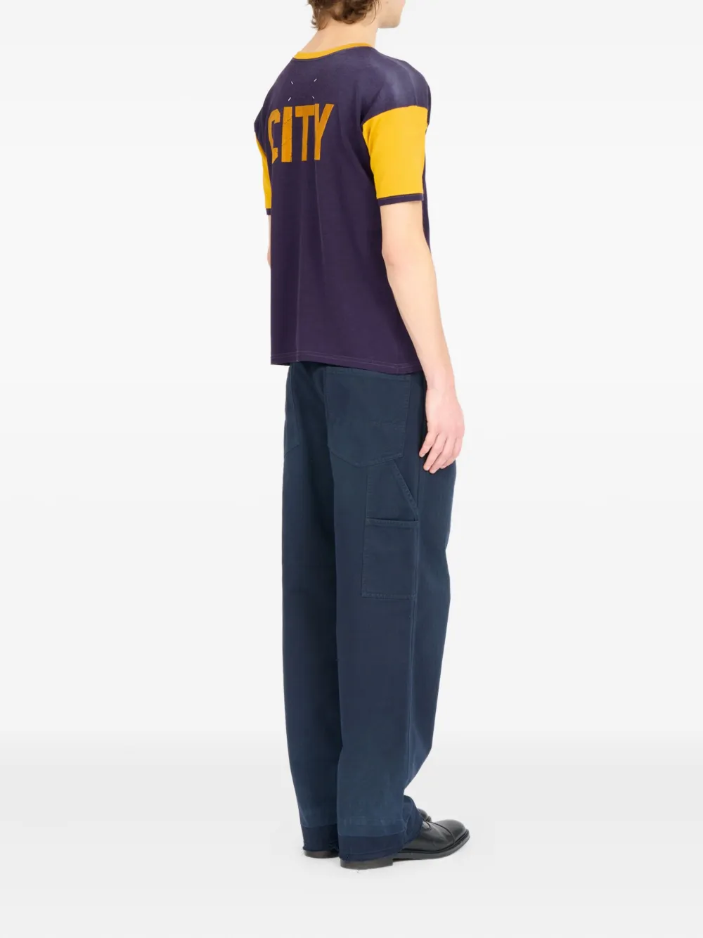 Maison Margiela T-shirt met tekst Paars