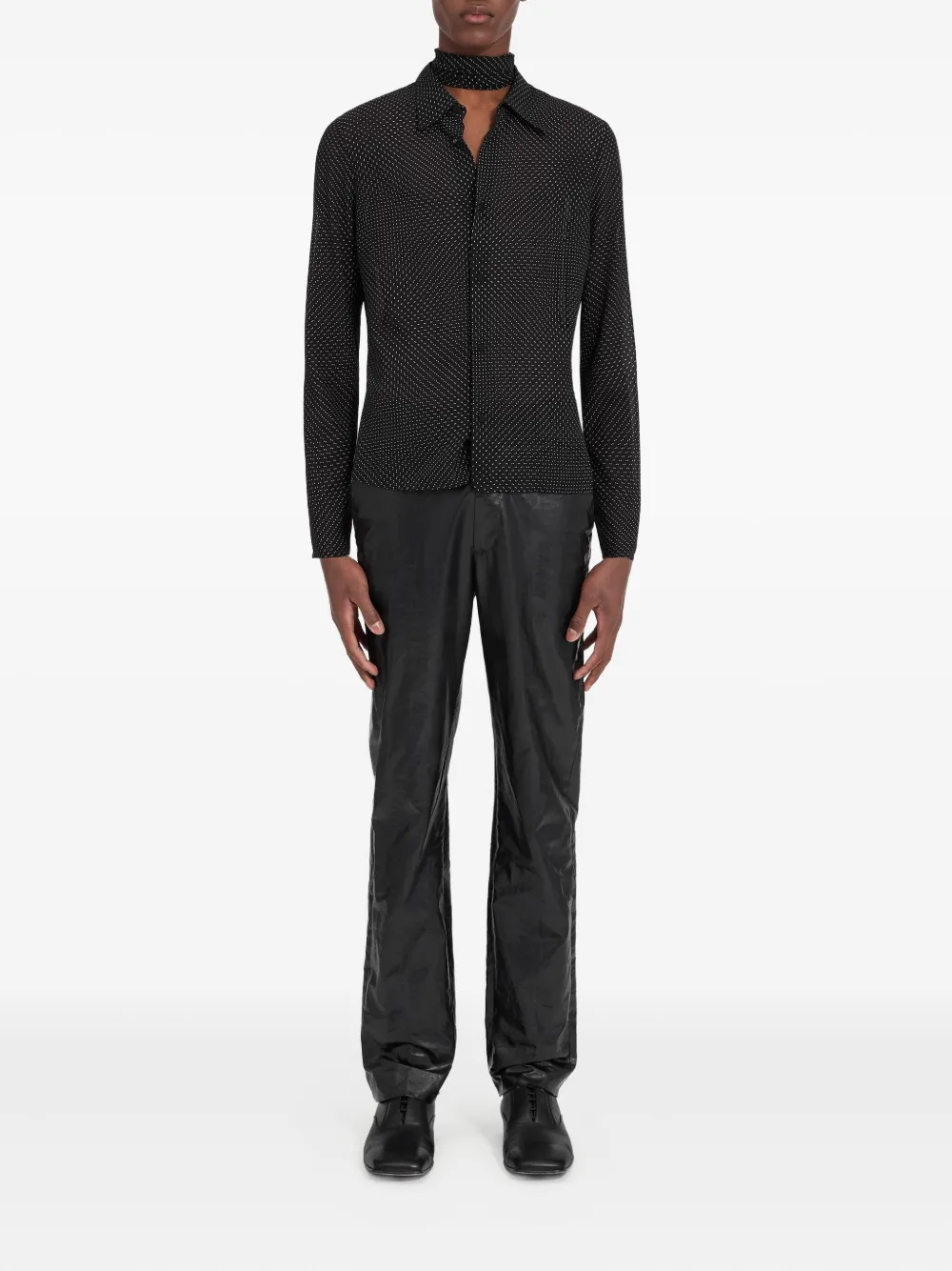 MM6 Maison Margiela Overhemd met stippen Zwart