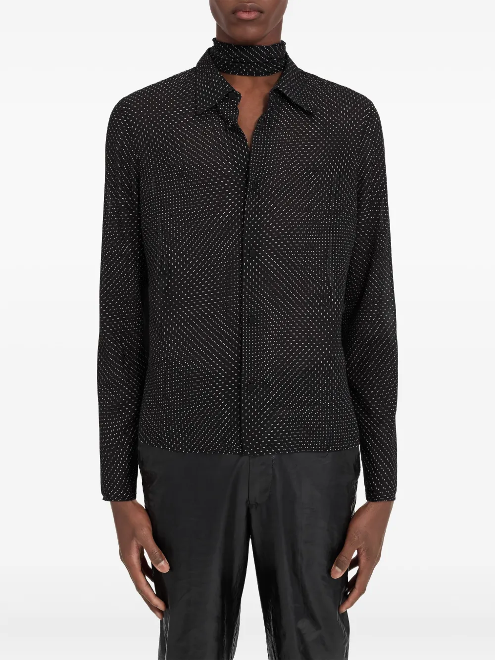 MM6 Maison Margiela Overhemd met stippen Zwart