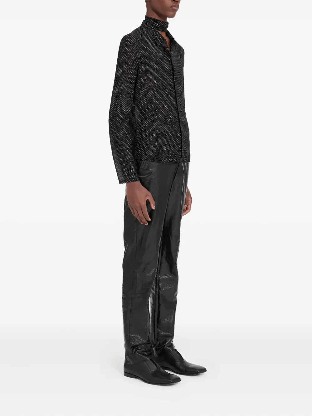 MM6 Maison Margiela Overhemd met stippen Zwart
