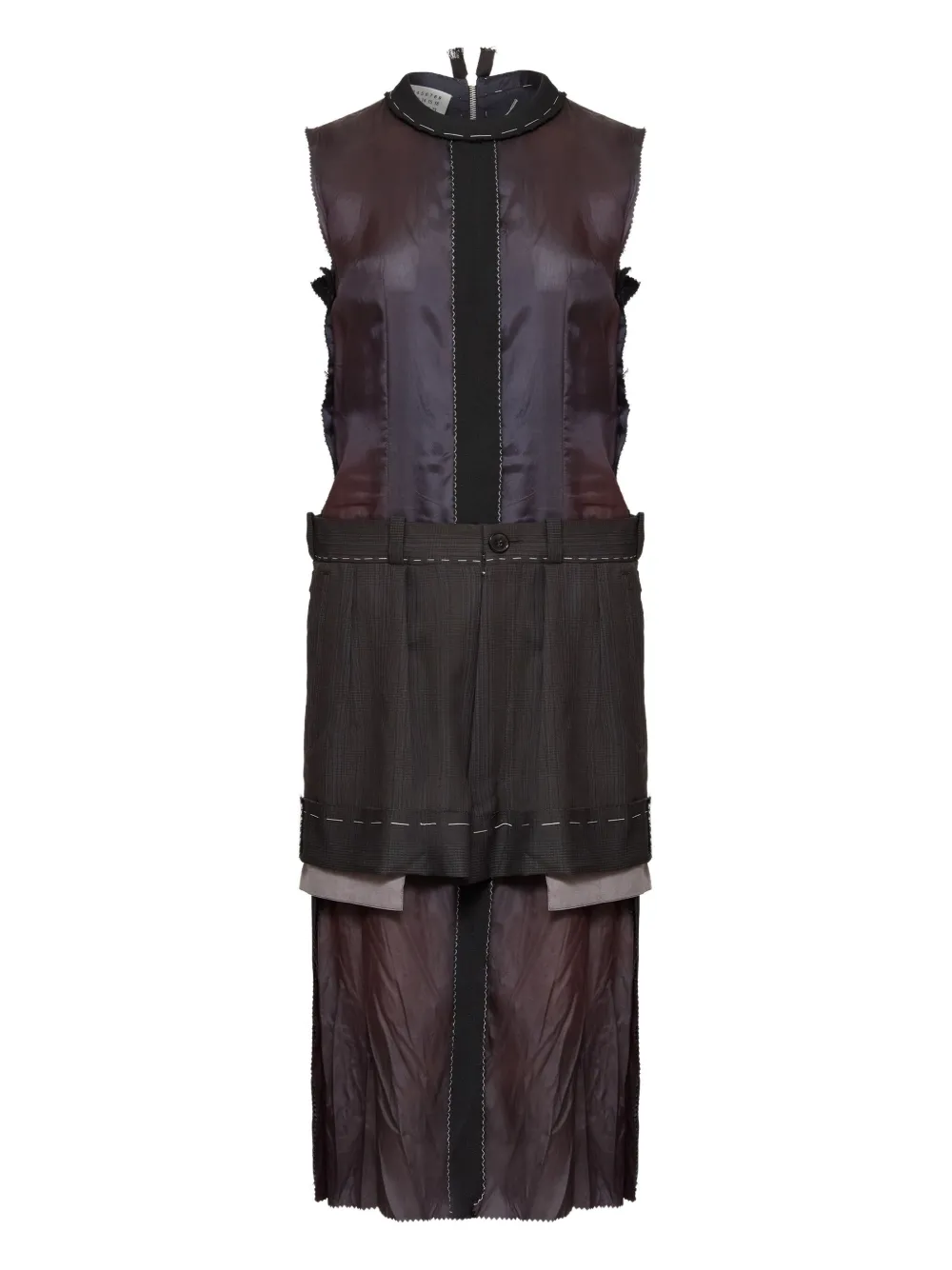 Maison Margiela レイヤード ドレス - パープル Maison Margiela レイヤード ドレス - パープル