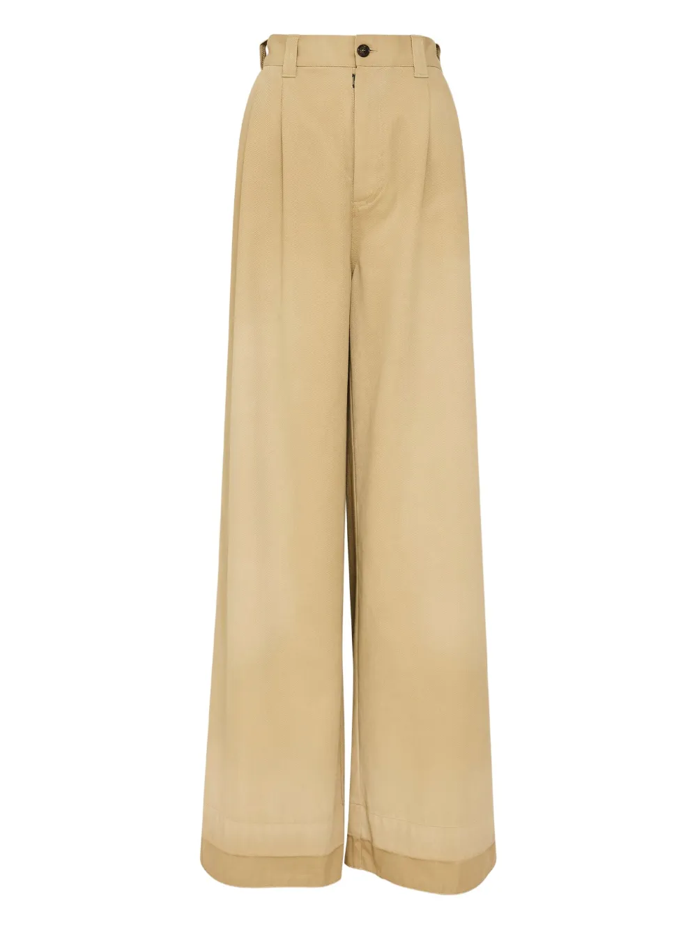 Maison Margiela Pantalon met wijde pijpen Beige