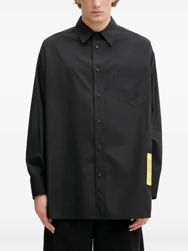 MM6 Maison Margiela ロングスリーブ シャツ | ブラック | FARFETCH JP