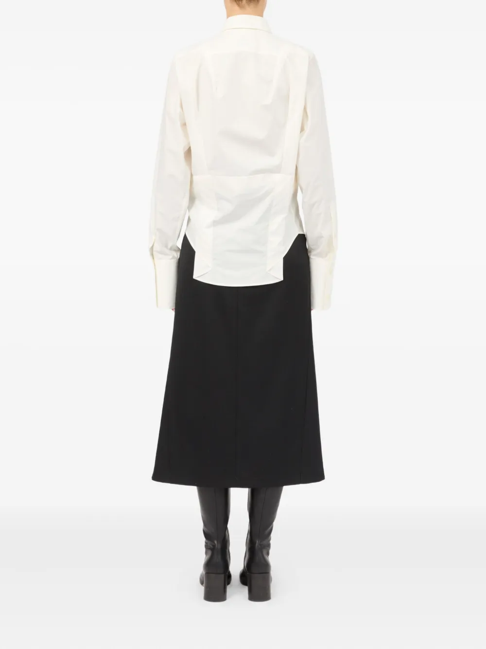 MM6 Maison Margiela Gelaagd T-shirt Wit