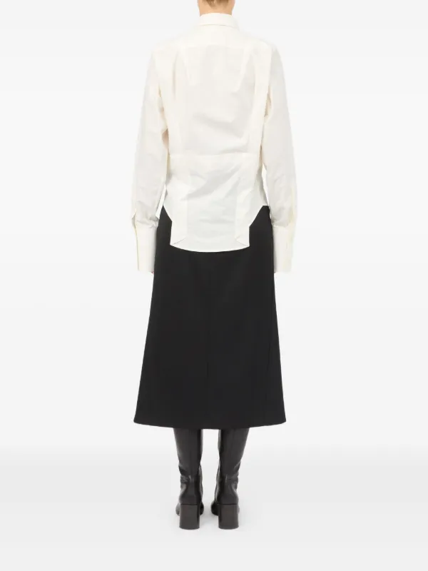 MM6 Maison Margiela Layered Shirt | White | FARFETCH
