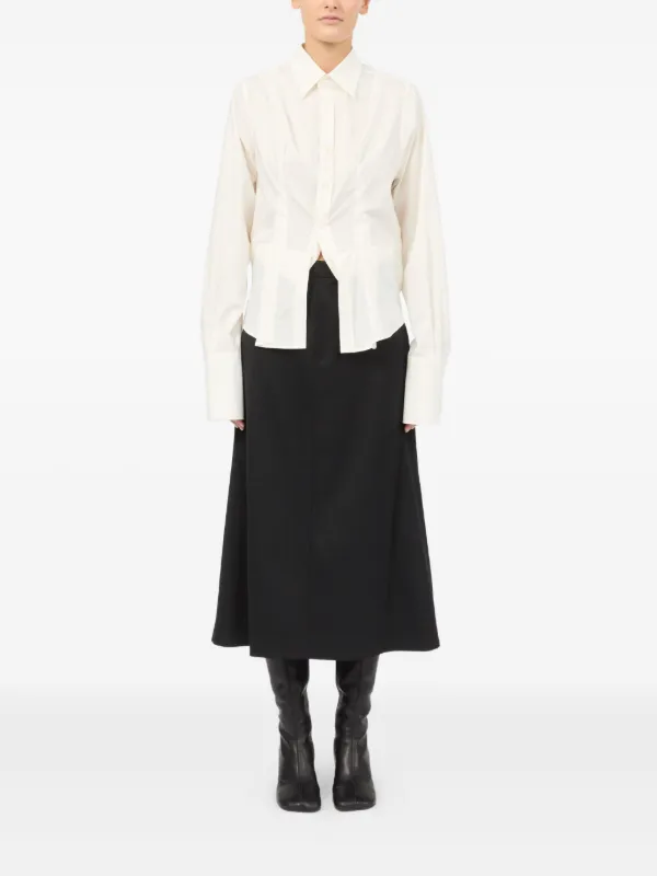 MM6 Maison Margiela　レイヤードシャツ MM6 Maison Margiela レイヤード シャツ | ホワイト | FARFETCH JP