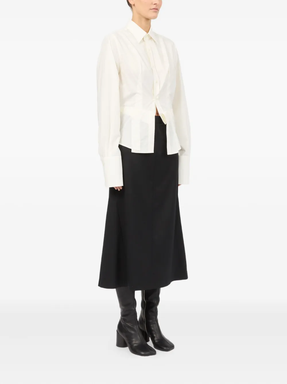 MM6 Maison Margiela Gelaagd T-shirt Wit
