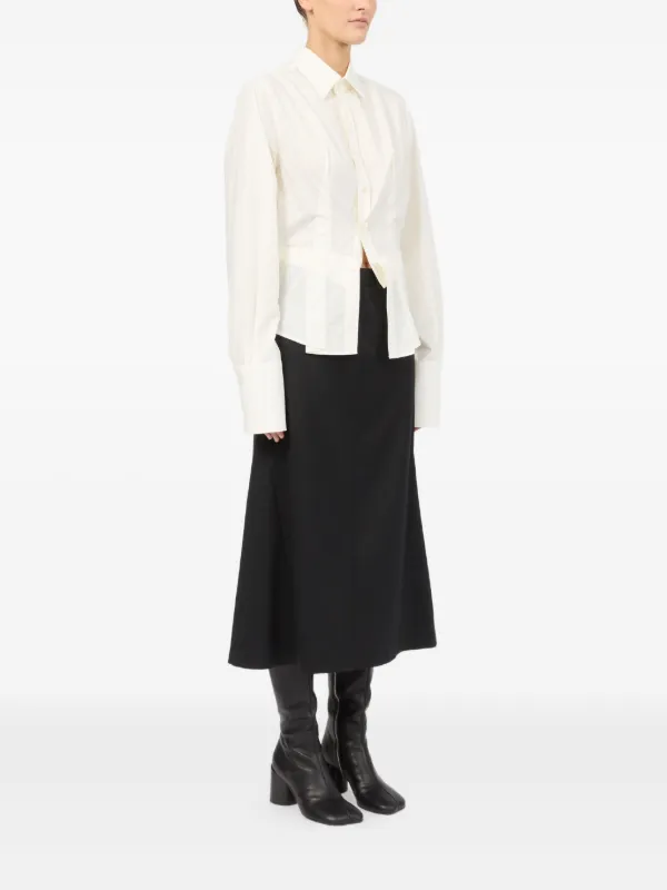 MM6 Maison Margiela　レイヤードシャツ MM6 Maison Margiela レイヤード シャツ | ホワイト | FARFETCH JP